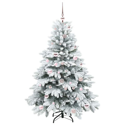 Artificial Christmas Tree with 150 LEDs Green PE and PVC