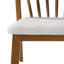Chaise de salle à manger Mid-Century en bois d'hévéa avec siège rembourré (ensemble de 2)-132936007
