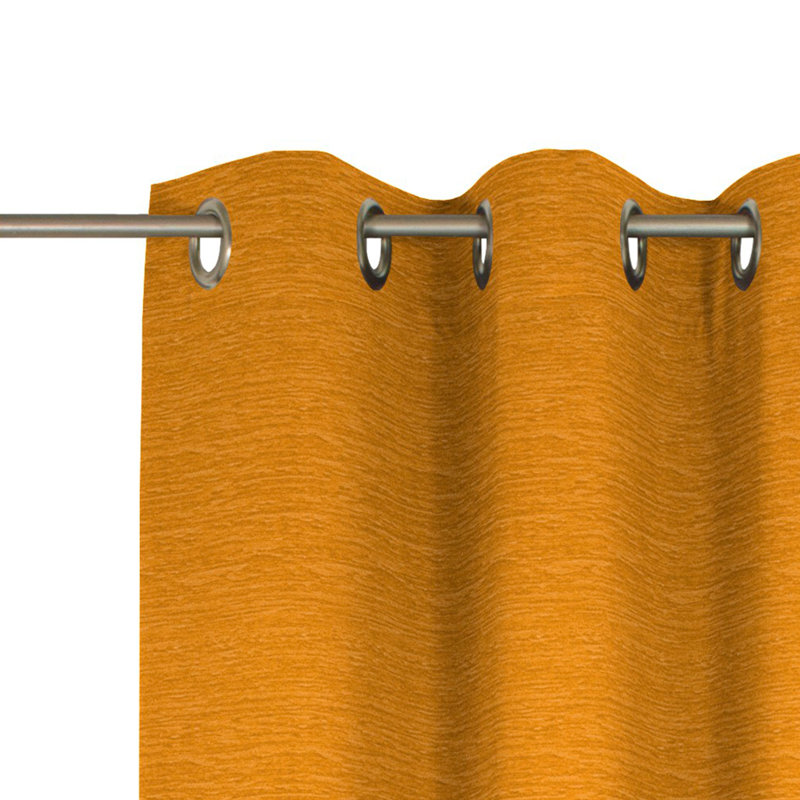 Bachfeld, Eyelet Scarf, Opaque, 132cm Width x 325cm Drop, Old gold