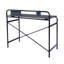 Fritz Glass Top Metal Base Writing Desk