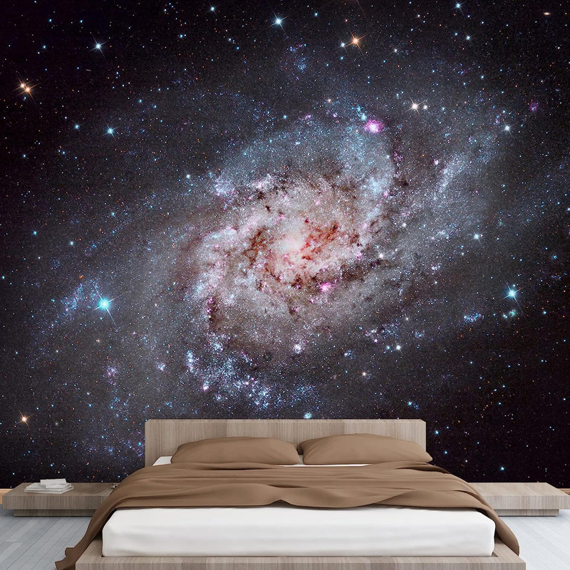 Planet In Outer Space Galaxy Peel & Stick Border, 100" L x 144" W