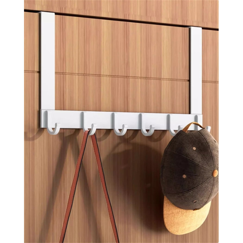 Porte-crochet en alliage d'aluminium au-dessus de la porte, H 7,24 po x l 15,74 po x P 1,77 po