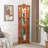 Corner Lighted Curio Cabinet Corner Glass Cabinet-420048180