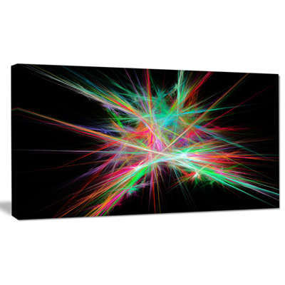 « green red spectrum of light », impression sur toile tendue