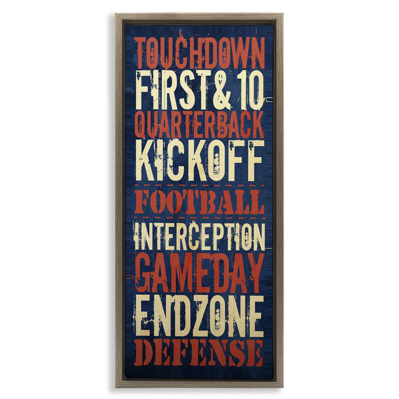 Expressions rustiques de football, Cadre flottant orme Montalcino, H 31 po x l 15 po