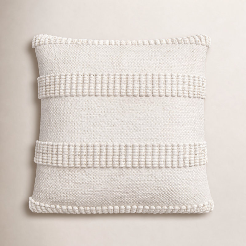 Housse de coussin Fernan, H 18 po x l 18 po, Housse de coussin seulement - sans coussin, Brun