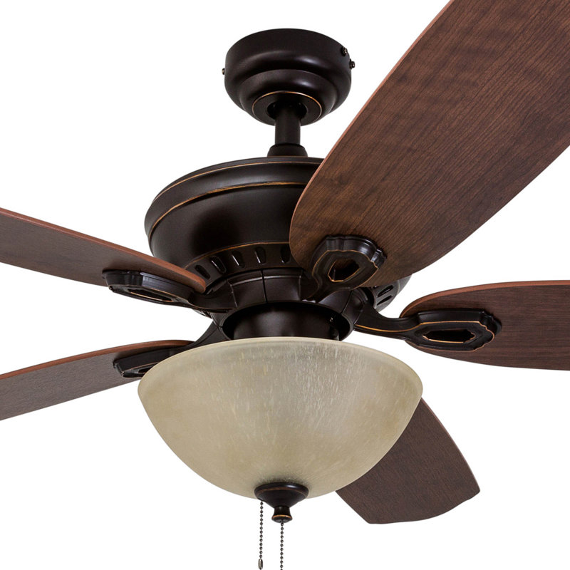 Spring Hollow 52'' Ceiling Fan with LED Light, Cimmaron / Light Oak