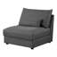 Fauteuil rembourré à peine noir