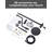 1-Spray Multifunction Round Wall Bar Shower Kit with Swivel Shower Head, Hand Shower and Soap Caddy-94955121