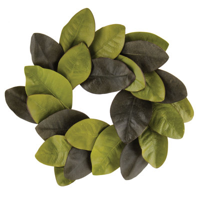 Faux Magnolia Foam 12'' Wreath