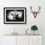 Paint Splattered Highland Cow - Single Picture Frame Print on MDF-56866162-56866158