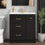 Meuble-lavabo 30 po avec lavabo en céramique-466885326