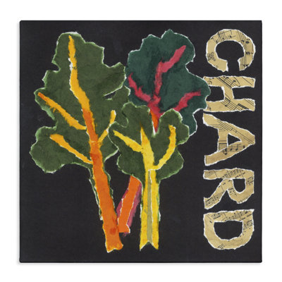Chard Leafy Vegetable Canvas, design by Nancy Overton