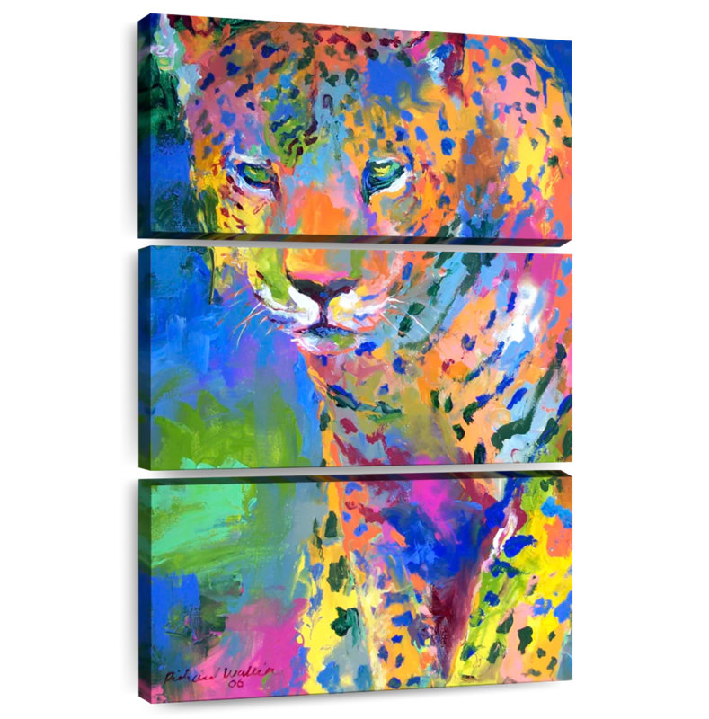 Brampt Wild Leopard II, 74" H x 48" W