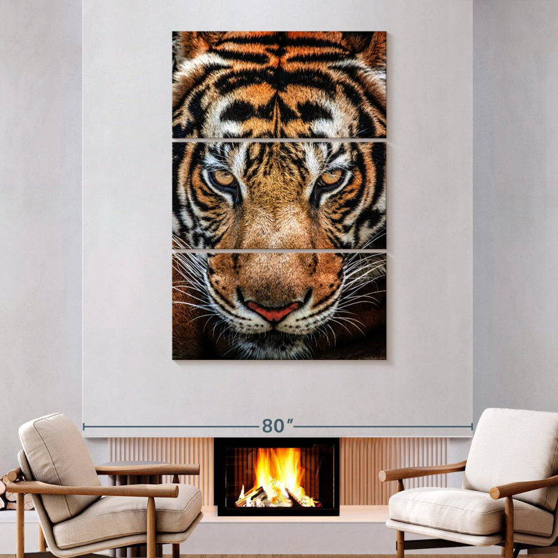 Brampt Siberian Tiger, 74" H x 48" W