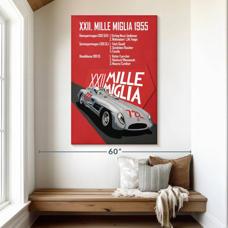 Mehar Mille Miglia XXII, 51" H x 34" W