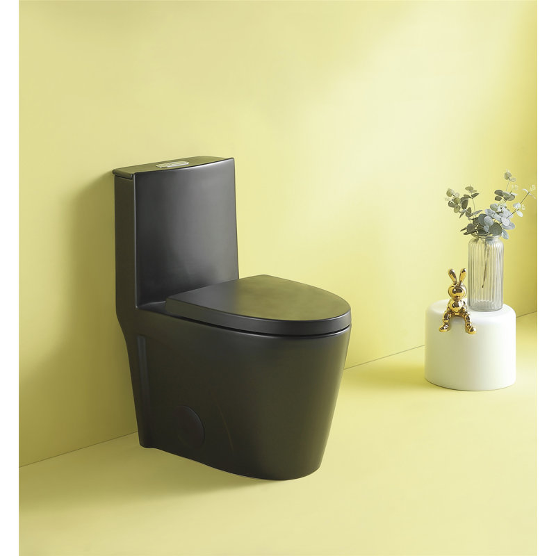 Creationstry GPF Elongated Floor Mounted One-Piece Toilet (Seat Included)