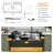 33"L x 19"W Drop-in Workstation Single Bowl Kitchen Sink 16 Gauge Stainless Steel Kitchen Sink With Waterfall& Pulling Faucet And Glass Rinser-117586308-124198045