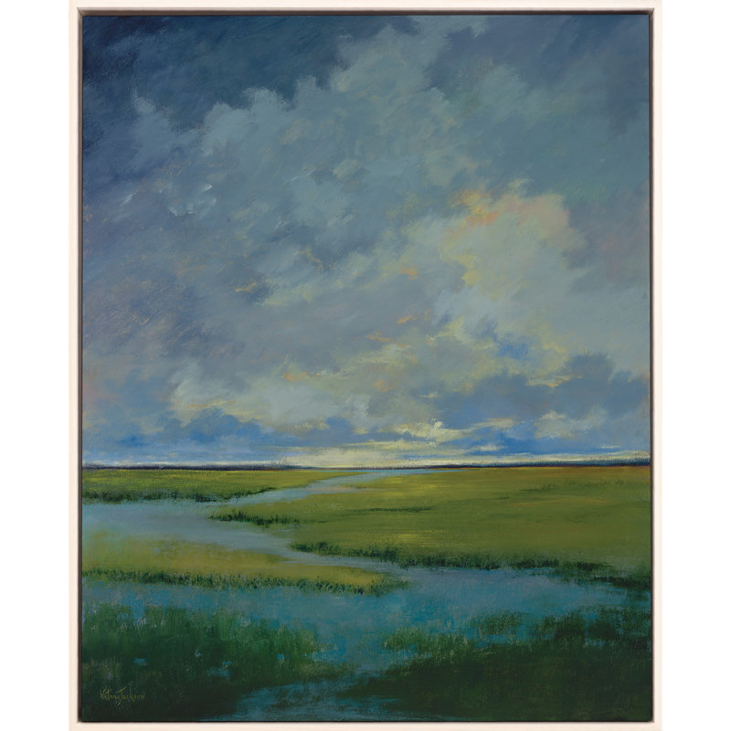 «Quiet Reflection White Floater Frame», art mural