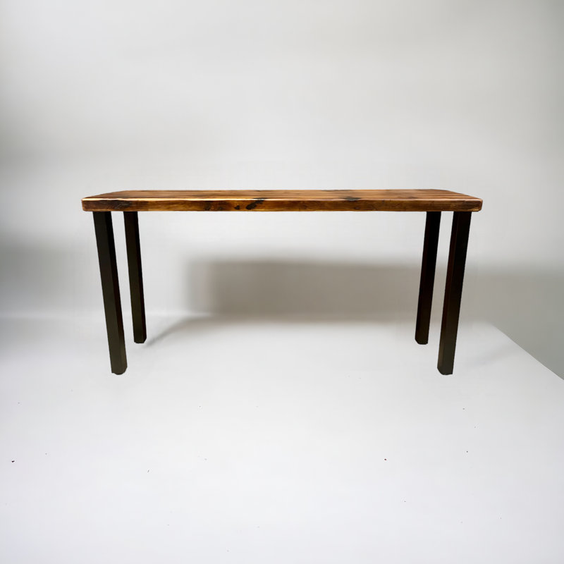 Solid Wood Top Console Table, 29.5" H x 60" W x 15" D