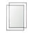 Miyashiro Rectangular Dual Metal Frame Gunmetal Mirror