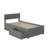 Daurice Solid Wood Platform Bed with Panel Footboard & Storage Drawers-352388110-364139124