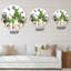 Trio de plantes d'intérieur Sanseviera Snake Plant - horloge murale de ferme-60329133