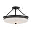 Plafonnier semi-encastré 3 lumières 15,25 po Halora-124488618