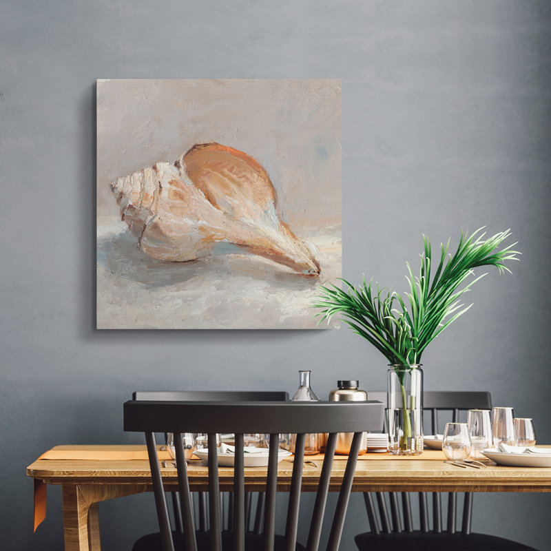 " Impressionist Shell Study III ", 10" H x 10" W x 1.5" D
