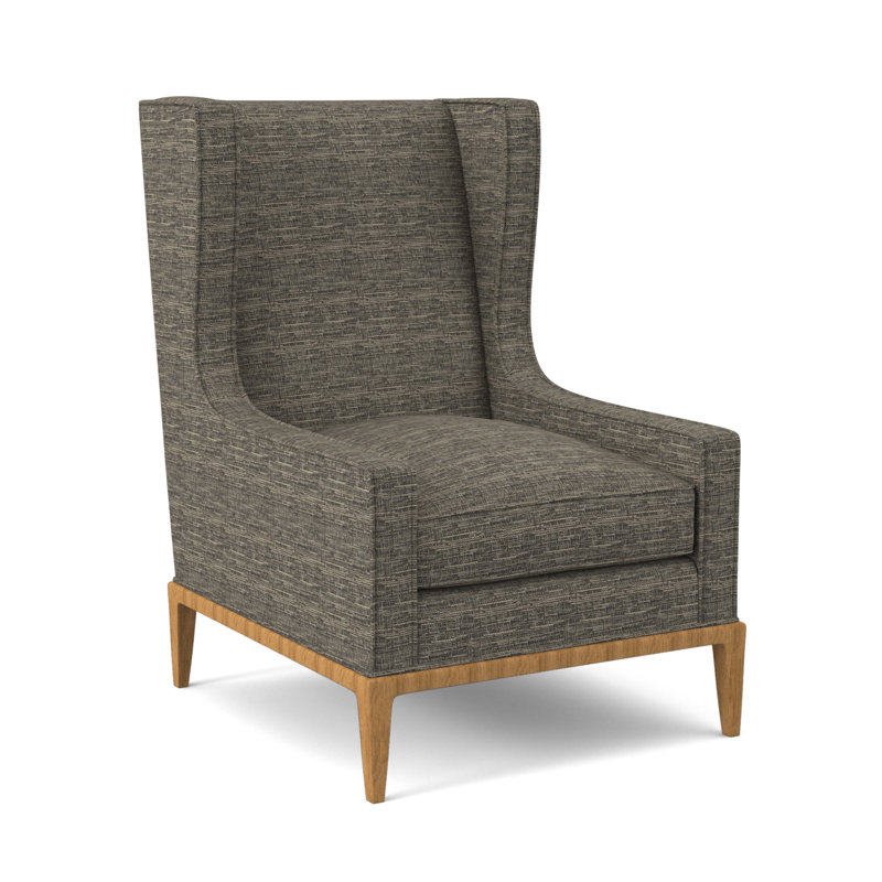Claxton Wingback Chair, Amber, Margaret Mahogany