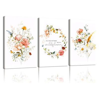 3 Piece Wrapped Canvas Wall Art
