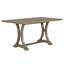 Ensemble de table de salle à manger 6 pièces, table à tréteaux rectangulaire, 4 chaises rembourrées et banc pour la salle à manger