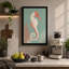 Graceful Seahorse Coastal - Wrapped Canvas-1698057909-1698057908
