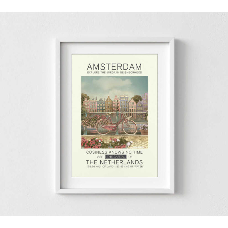 Reproduction d'art encadrée ou non, 40" H x 30" W, Framed Print with Mat, White