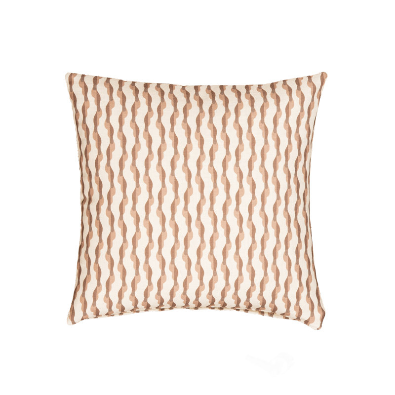 Coussin décoratif Horizon brumeux, Rouille, 16" x 16" Square, Bourre en polyester