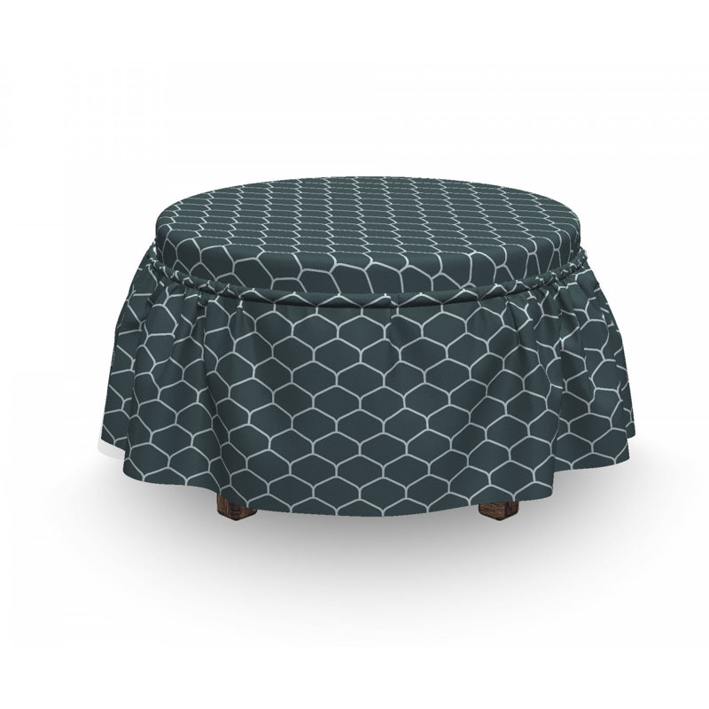 Box Cushion Ottoman Slipcover