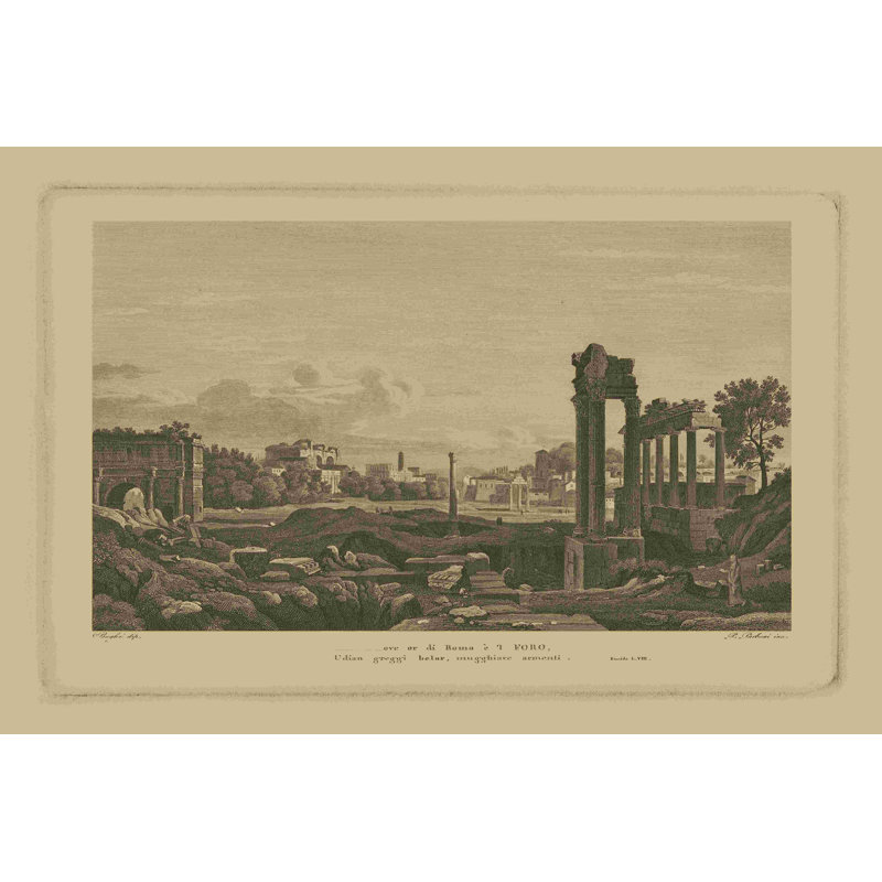 Paysage italien IV, H 8 po x l 12 po