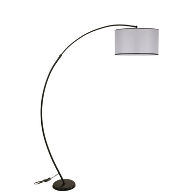 Emelia 185 H cm Arched Floor Lamp