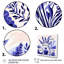 Purple Boho Pottery Blooms IV - Boho Pottery Wall Art Decor-308058122-308058126