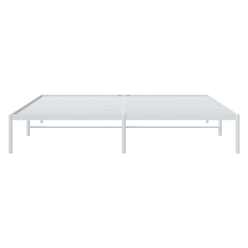 Metal Bed Frame White, Super Single