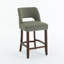 Tabouret de comptoir rembourré en bois massif-87925480-87925481