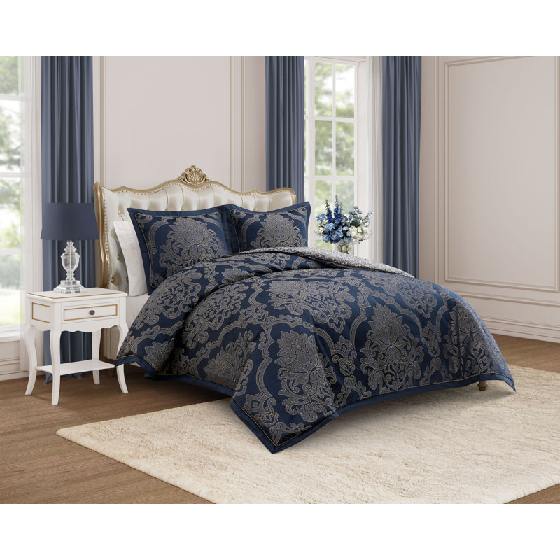 Ensemble d'édredon très grand 3 pièces Vaughn, Édredon pour très grand lit + 2 taies décorativ