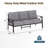 70" 3‑Person Patio Sofa with Heavy‑Duty Metal Frame, Outdoor Sofa with Advanced Anti‑Rust Coating for All Weather, Patio Sofa with Weather‑Resistant Cushions for Backyard, Deck, Garden-105291530