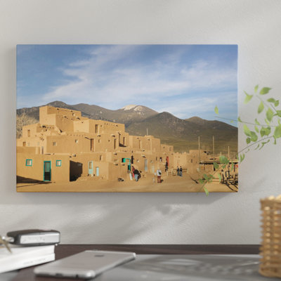 Taos Pueblo (Pueblo de Taos), Taos County, New Mexico, USA par Walter Bibikow - reproduction de photo sur toile