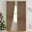 Fabdivine Hand Block Print Brown or Black Floral Pinch Pleated Curtains Home Office Décor Window Treatment, 27x63 Inches with Blackout Fabric  Thick Linen Kitchen Hook Drapes, Neel Gagan-857720470