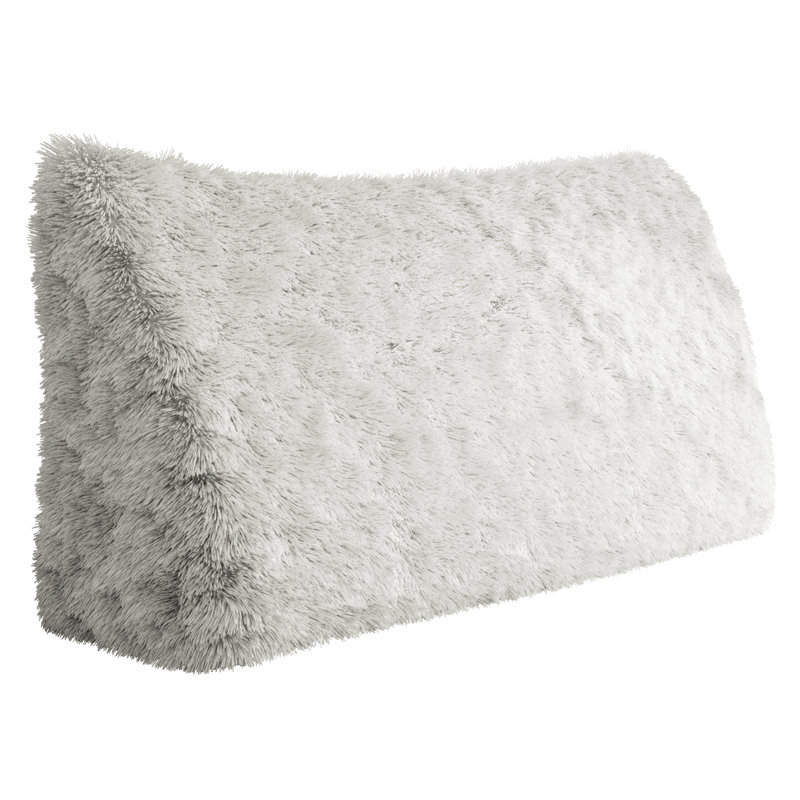 Wedge Headboard Pillow, White, 50cm H x 160cm W