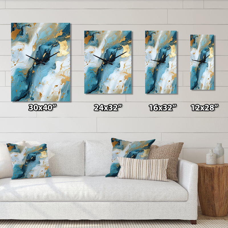 Artistique Elegance Marble Grace - Horloges murales glamour, Petit