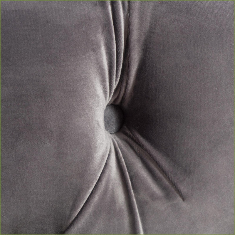 Repose-pieds avec repose-pieds | Siège d'appoint moderne | Velours | Gris ardoise, Grey