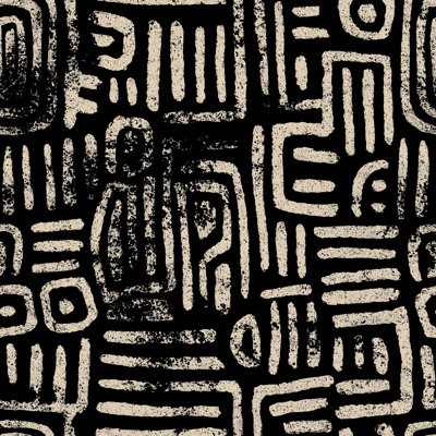 Abstrait double papier peint abstrait géométrique à motif craie amovible