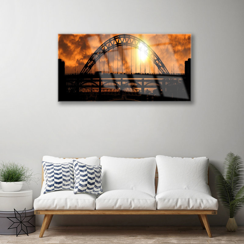 Architecture Bridge - Unframed Photograph on Glass